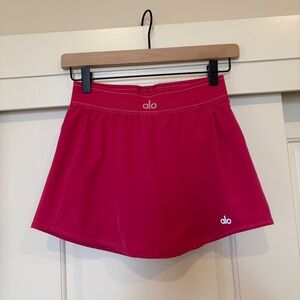 ALO Yoga Match Point Tennis Skirt - Pink Summer Crush - Size XS